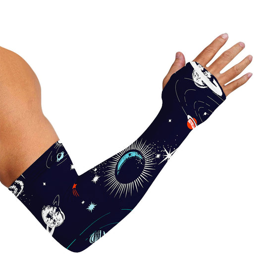 Universe Galaxy Outer Space Print Sun Protection Arm Sleeves