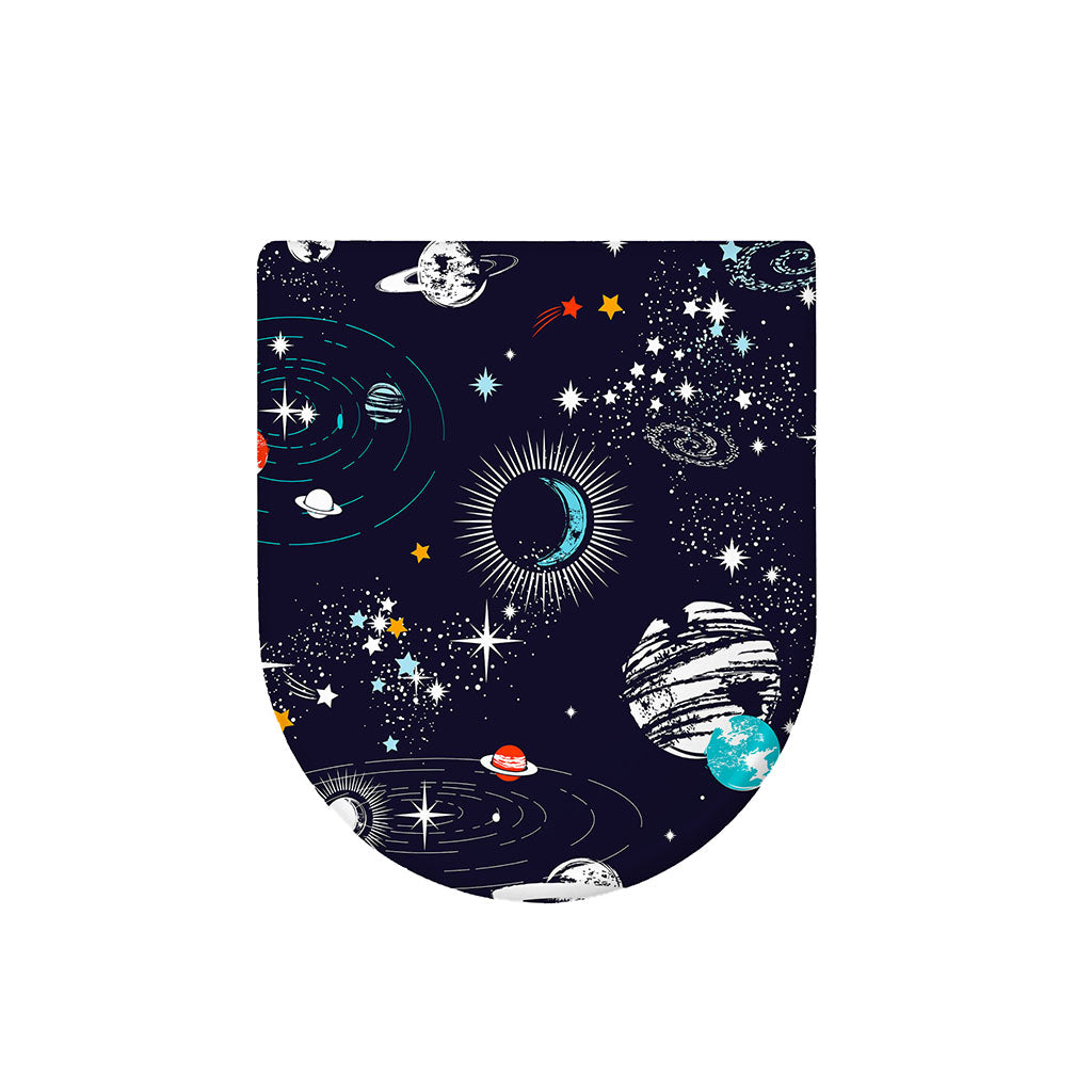 Universe Galaxy Outer Space Print Toilet Lid Cover