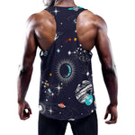 Universe Galaxy Outer Space Print Training Tank Top