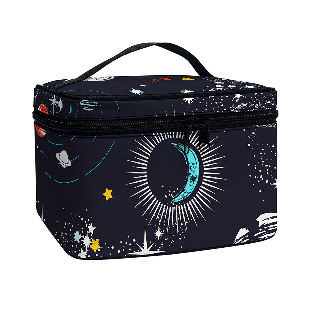 Universe Galaxy Outer Space Print Travel Makeup Bag
