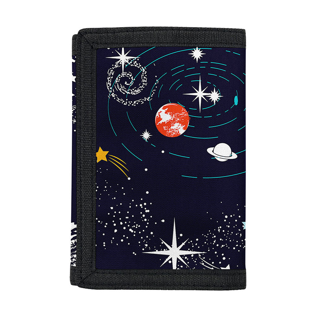 Universe Galaxy Outer Space Print Trifold Wallet