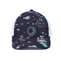 Universe Galaxy Outer Space Print White Mesh Trucker Hat