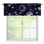 Universe Galaxy Outer Space Print Window Valance