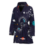 Universe Galaxy Outer Space Print Women's Bathrobe