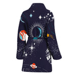 Universe Galaxy Outer Space Print Women's Bathrobe