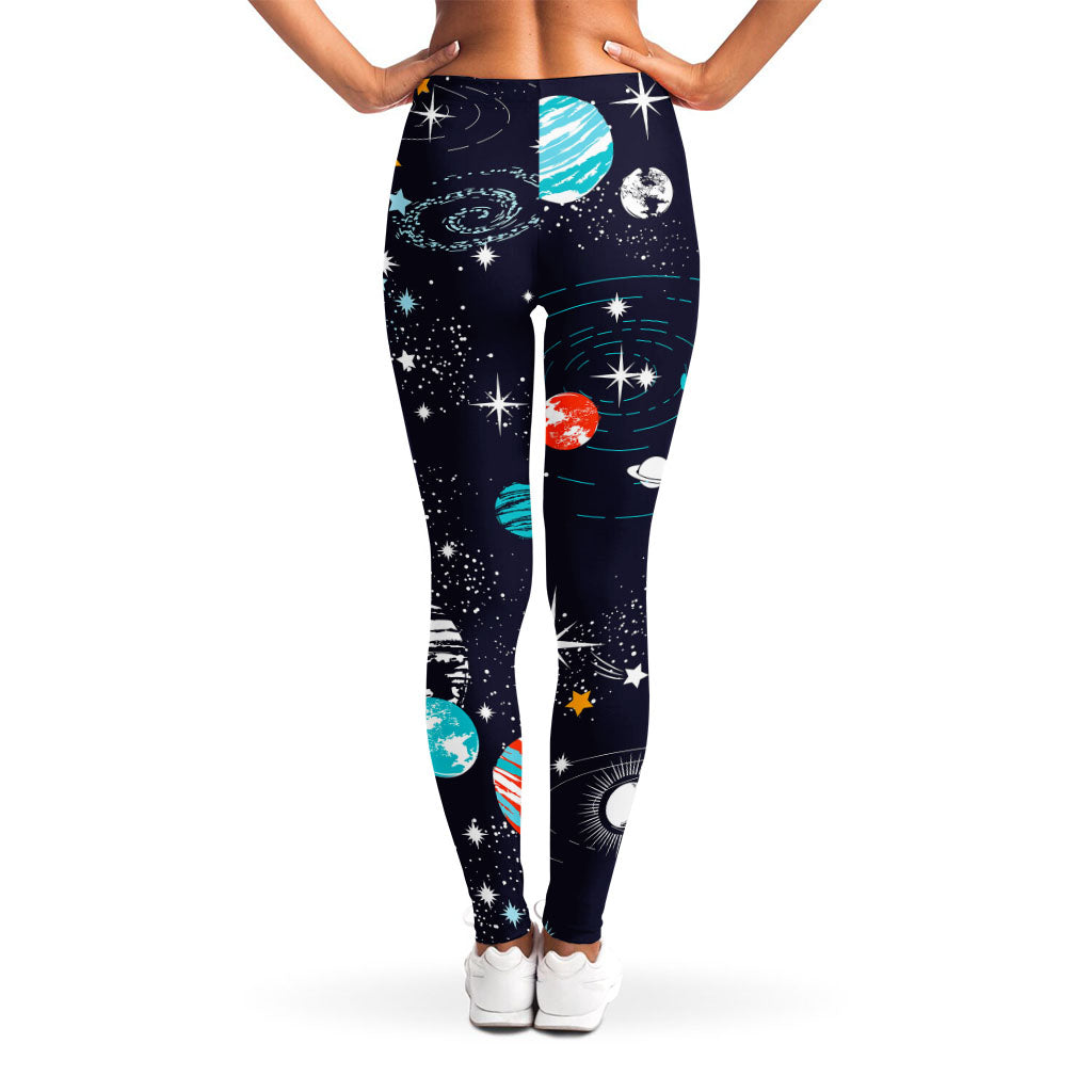 Universe Galaxy Outer Space Print Women's Leggings