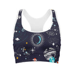 Universe Galaxy Outer Space Print Women's Sports Bra