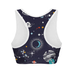 Universe Galaxy Outer Space Print Women's Sports Bra