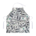 US Dollar Pattern Print Adjustable Apron