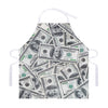 US Dollar Pattern Print Adjustable Apron