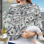 US Dollar Pattern Print Baby Seat Cover
