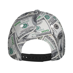 US Dollar Pattern Print Baseball Cap