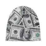 US Dollar Pattern Print Beanie