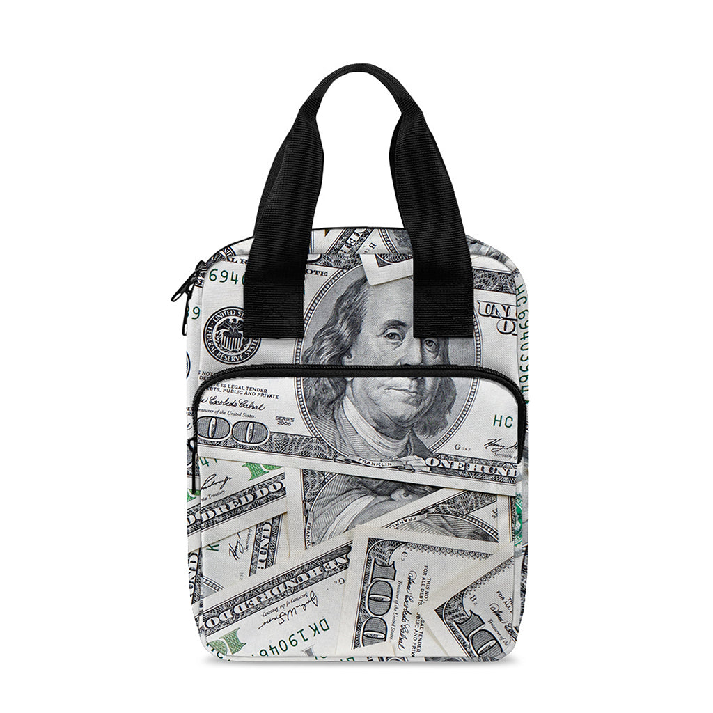 US Dollar Pattern Print Bible Tote Bag