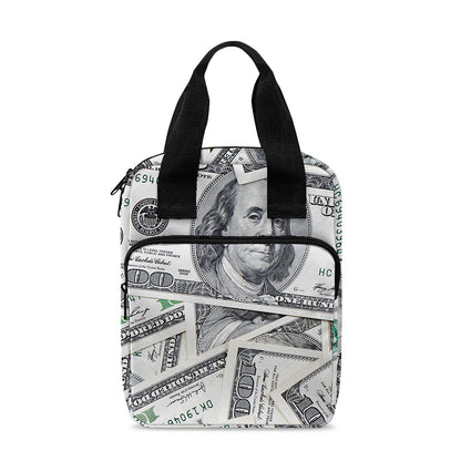 US Dollar Pattern Print Bible Tote Bag