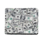 US Dollar Pattern Print Bifold Wallet