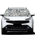 US Dollar Pattern Print Car Windshield Snow Cover