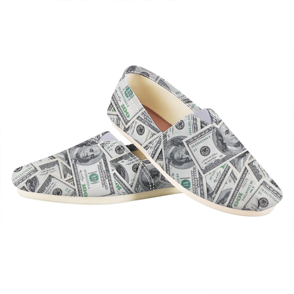 US Dollar Pattern Print Casual Shoes