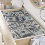 US Dollar Pattern Print Changing Pad Cover