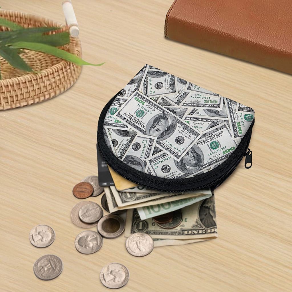 US Dollar Pattern Print Coin Purse