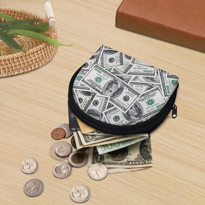 US Dollar Pattern Print Coin Purse