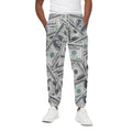 US Dollar Pattern Print Cotton Sweatpants