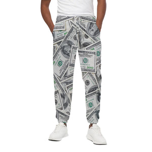 US Dollar Pattern Print Cotton Pants