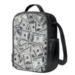 US Dollar Pattern Print Crossbody Lunch Bag