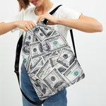 US Dollar Pattern Print Drawstring Backpack