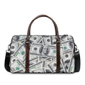 US Dollar Pattern Print Duffel Bag