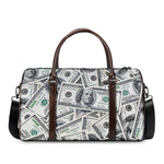US Dollar Pattern Print Duffle Bag