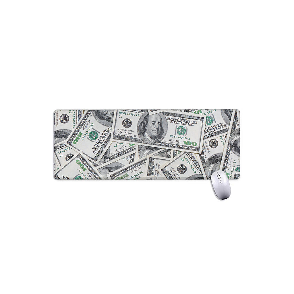 US Dollar Pattern Print Extended Mouse Pad