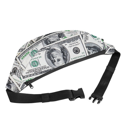 US Dollar Pattern Print Fanny Pack