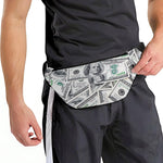 US Dollar Pattern Print Fanny Pack