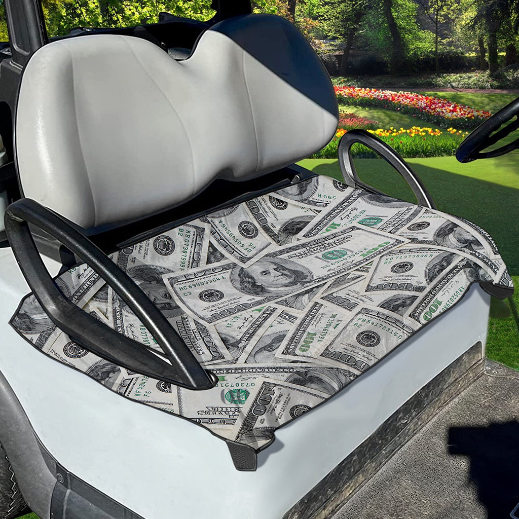 US Dollar Pattern Print Golf Cart Seat Cover