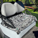 US Dollar Pattern Print Golf Cart Seat Cover