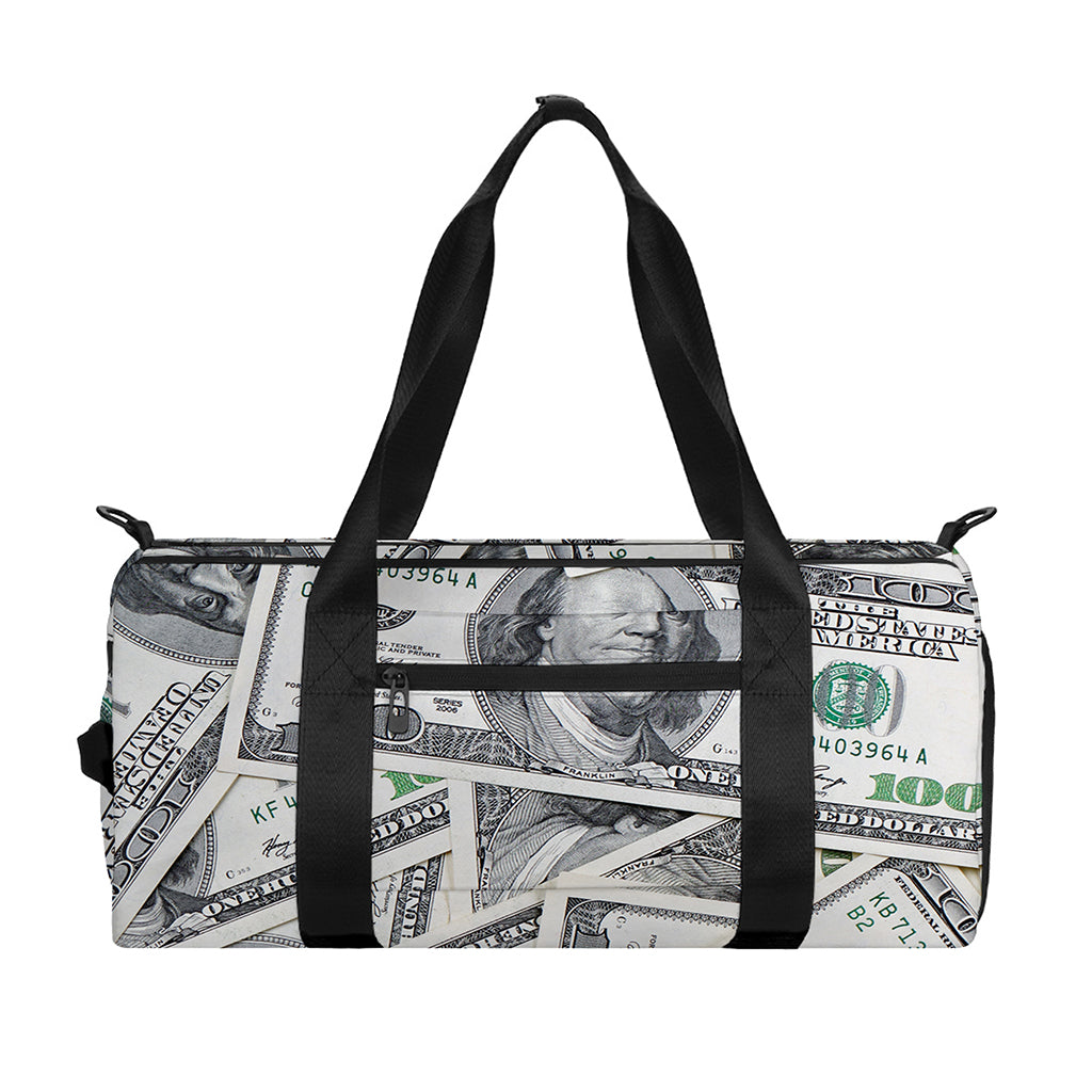 US Dollar Pattern Print Gym Bag