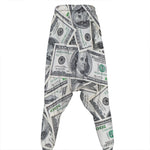 US Dollar Pattern Print Hammer Pants