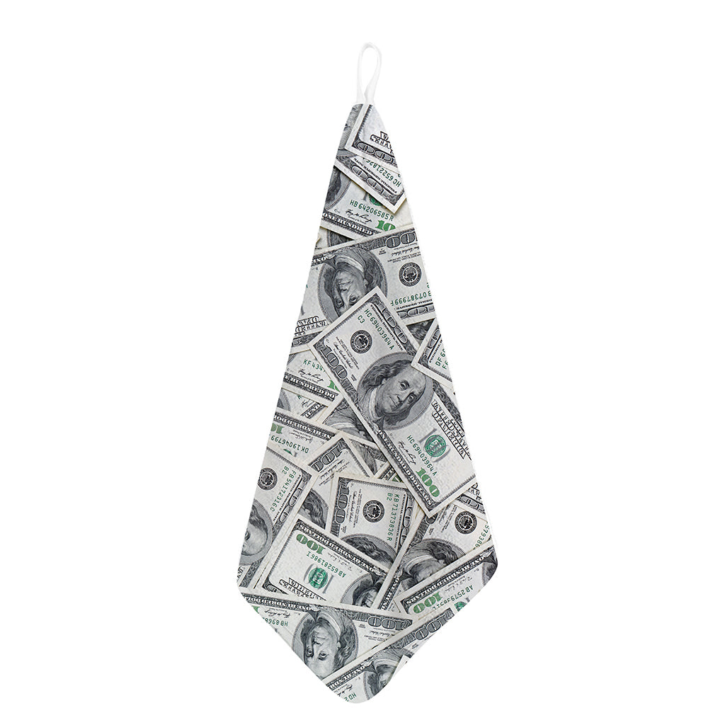 US Dollar Pattern Print Hand Towel