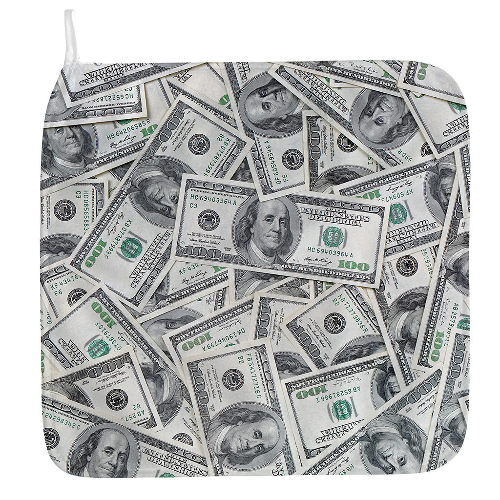 US Dollar Pattern Print Hand Towel
