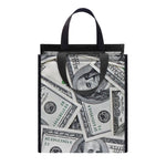 US Dollar Pattern Print Insulated Lunch Tote