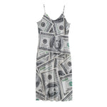 US Dollar Pattern Print Jersey Midi Cami Dress