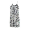 US Dollar Pattern Print Jersey Midi Cami Dress