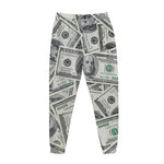 US Dollar Pattern Print Jogger Pants