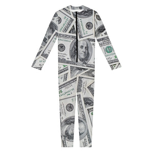 US Dollar Pattern Print Jumpsuit