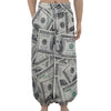 US Dollar Pattern Print Lantern Pants