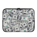 US Dollar Pattern Print Laptop Sleeve