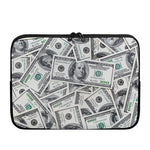 US Dollar Pattern Print Laptop Sleeve