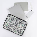 US Dollar Pattern Print Laptop Sleeve