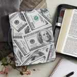 US Dollar Pattern Print Leather Bible Cover
